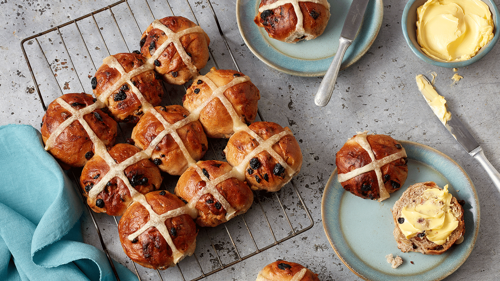 I love hot cross buns - they go on sale here the day after Christmas