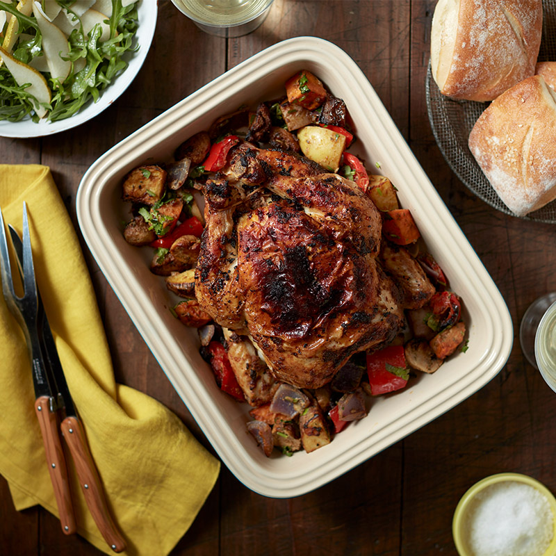 Roast beef with mustard potatoes and jus The NEFF Kitchen