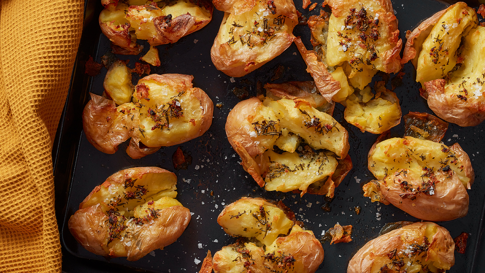 Rosemary And Garlic Smashed Potatoes | The Neff Kitchen