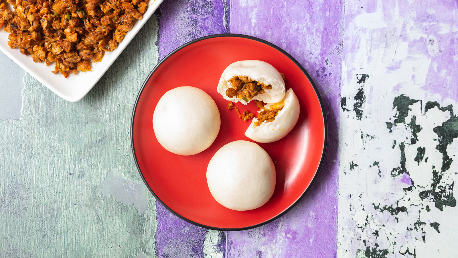 Kimchi Pork Steamed Buns | The Neff Kitchen