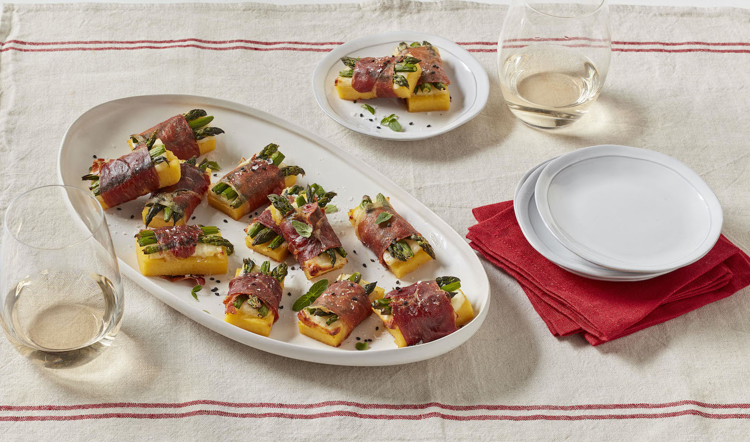 Halloumi and polenta recipe