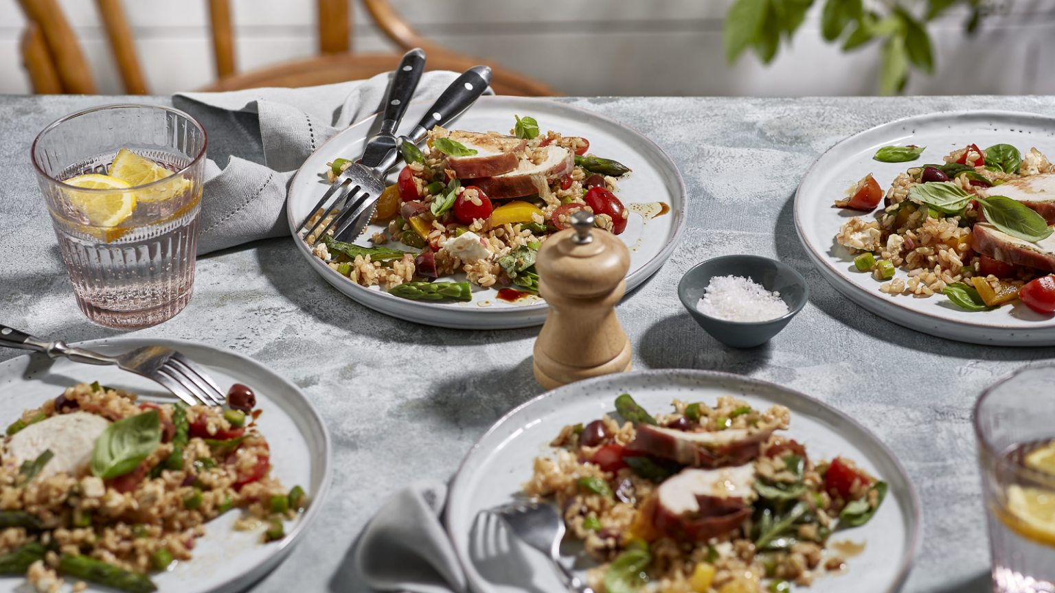 Warm Chicken & Brown Rice Salad The Neff Kitchen