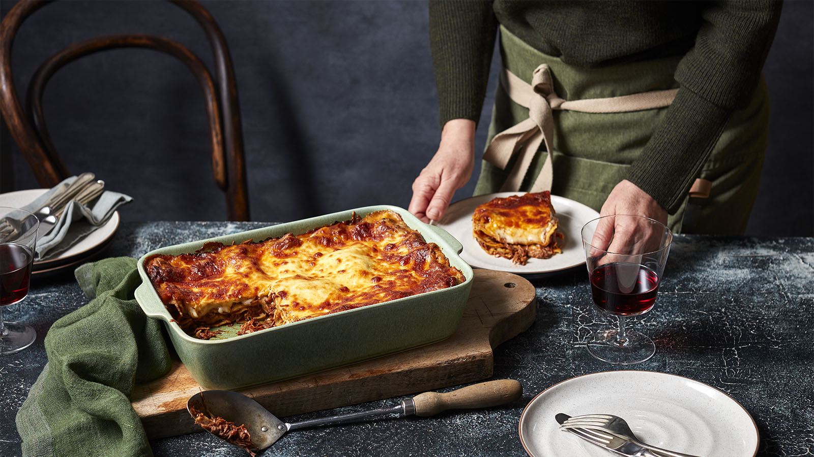 slow cooked beef lasagne