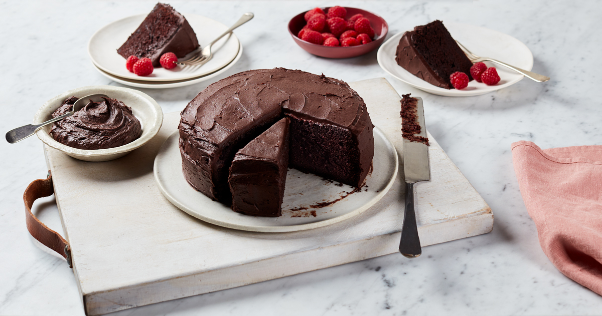Double Chocolate Layer Cake Recipe | Epicurious