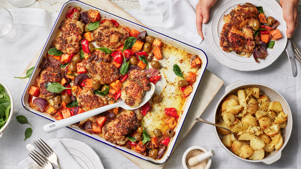 Chicken Honey Mustard Tray Bake | The Neff Kitchen