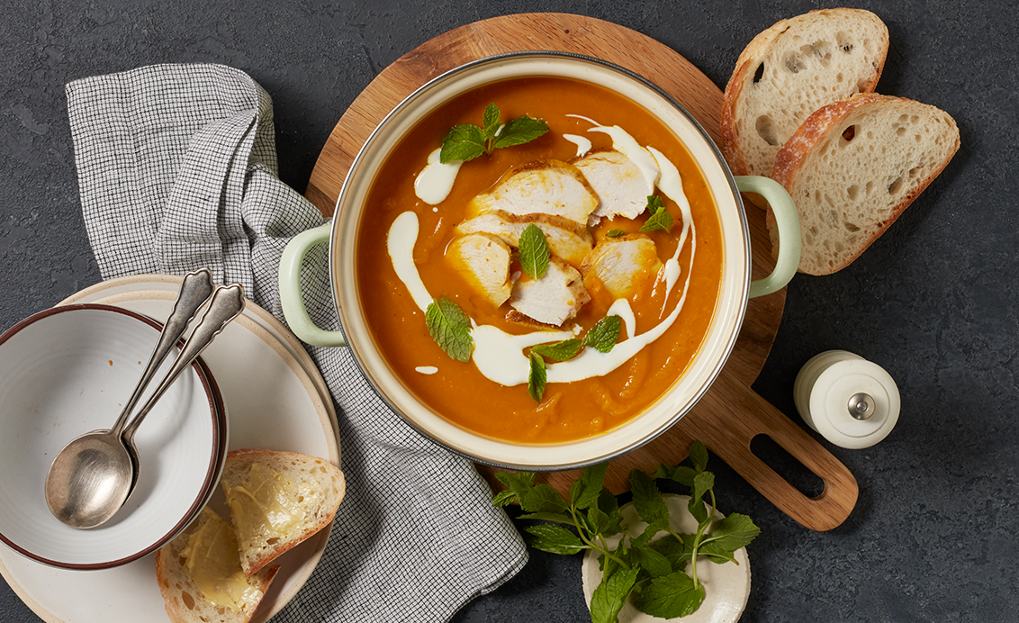 Moroccan Roasted Vegetable & Chicken Soup The Neff Kitchen