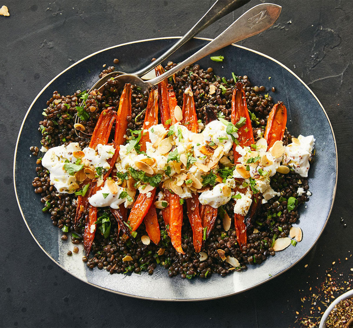 Beluga Lentil Salad With Glazed Carrots The Neff Kitchen