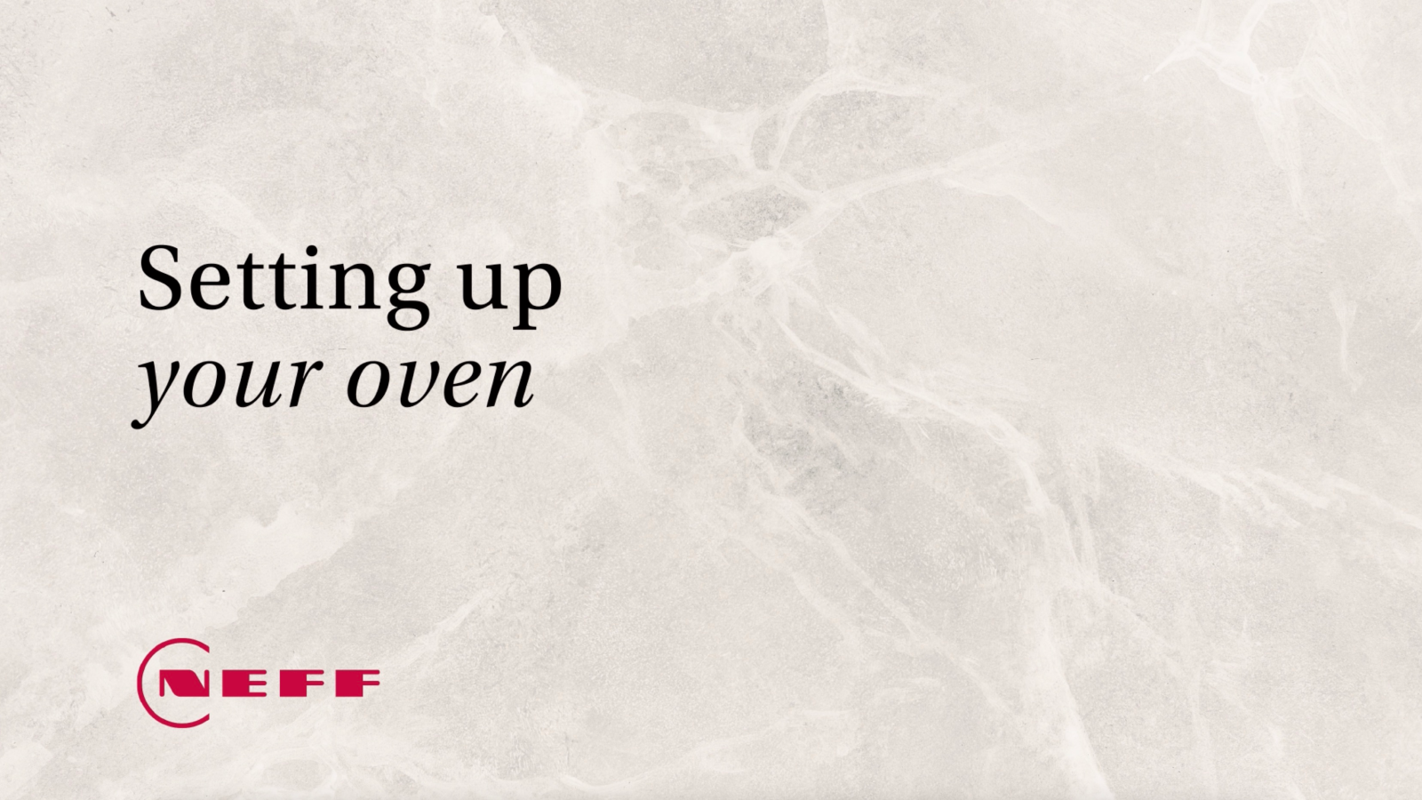 How to set up your NEFF oven The Neff Kitchen