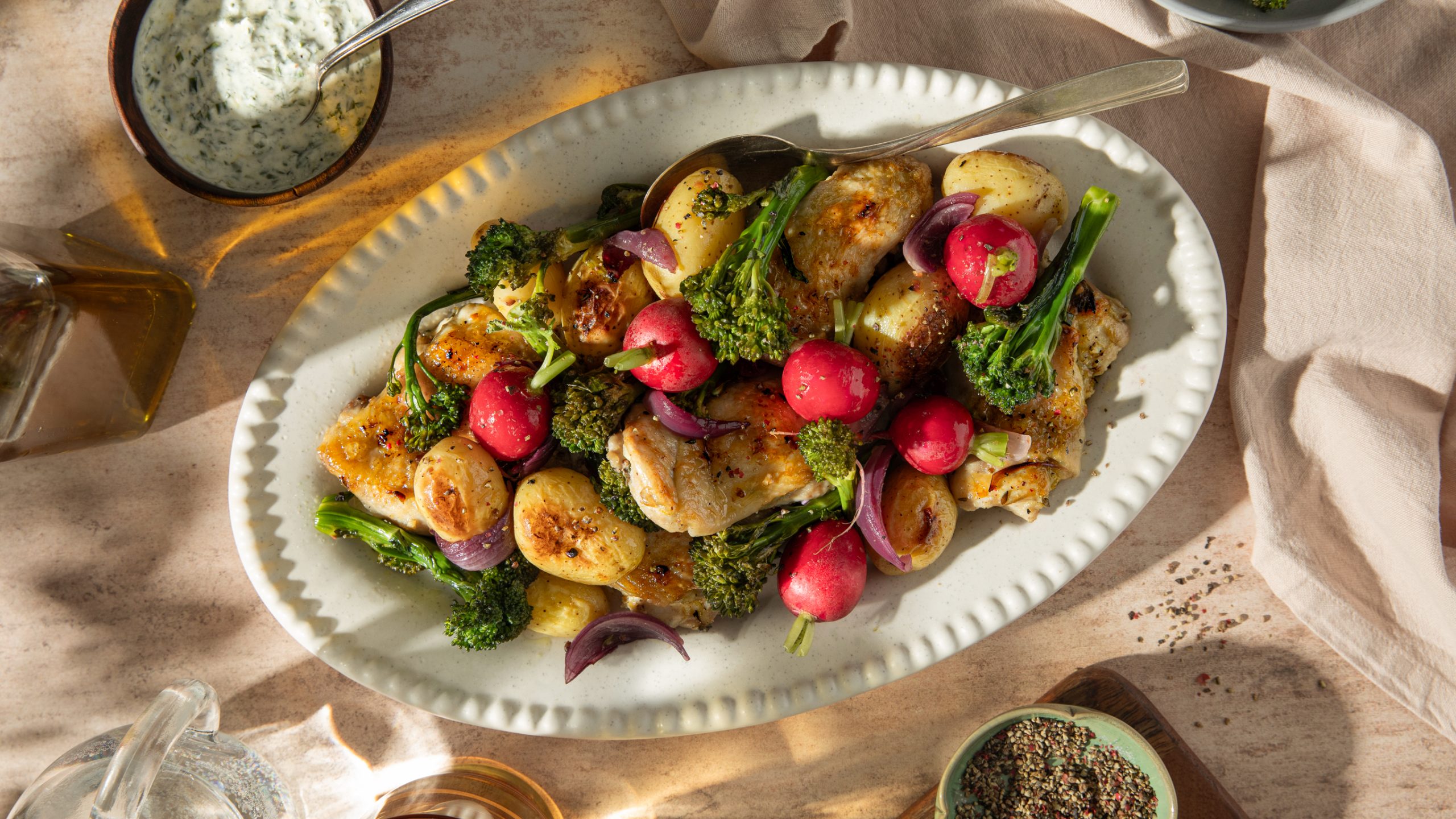 Sheet-pan Lemon Garlic Chicken with Vegetables | The Neff Kitchen